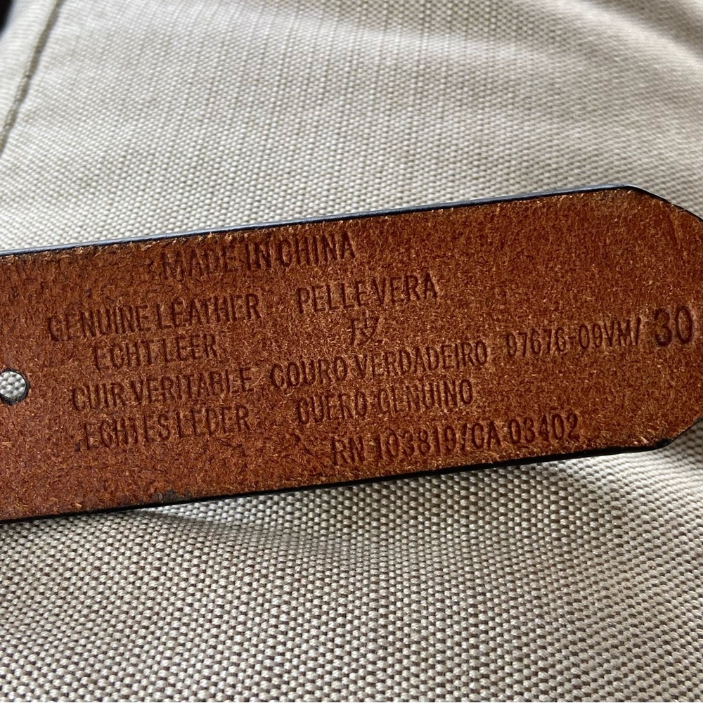 Belt Harley-Davidson Black Leather Belt with Metal Buckle - Picture 5 of 12